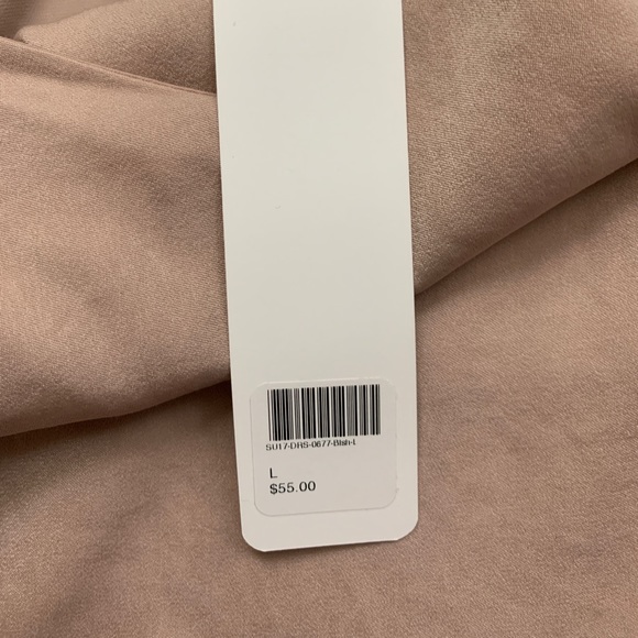 Bobbles & Lace Blush Color Silk Slip Dress - Picture 4 of 5